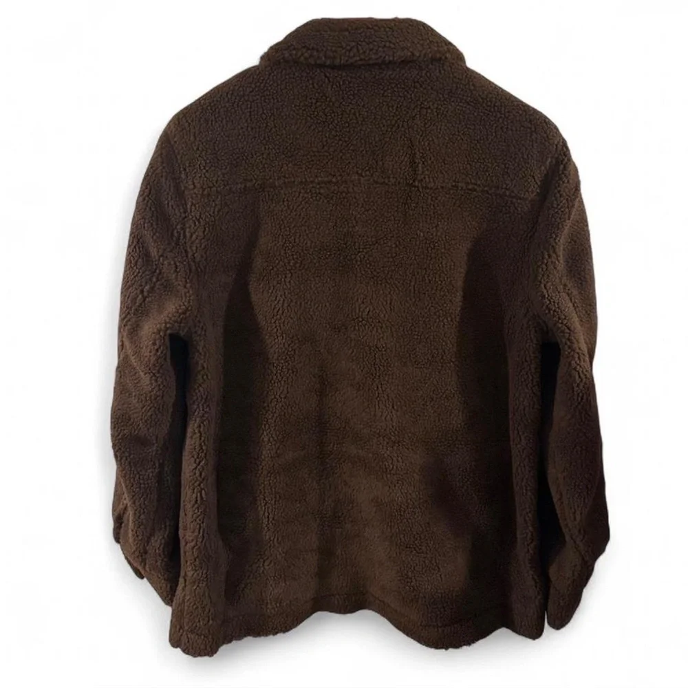 Joe's Jeans Brown Faux Shearling Shirt Jacket Size Men’s Large (NWT)